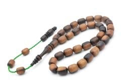 Mustafa Uysal Yapımı Fıçı Kesim Teksas Abanoz Ağacı Tesbih