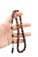 Mustafa Uysal Yapımı Fıçı Kesim Teksas Abanoz Ağacı Tesbih