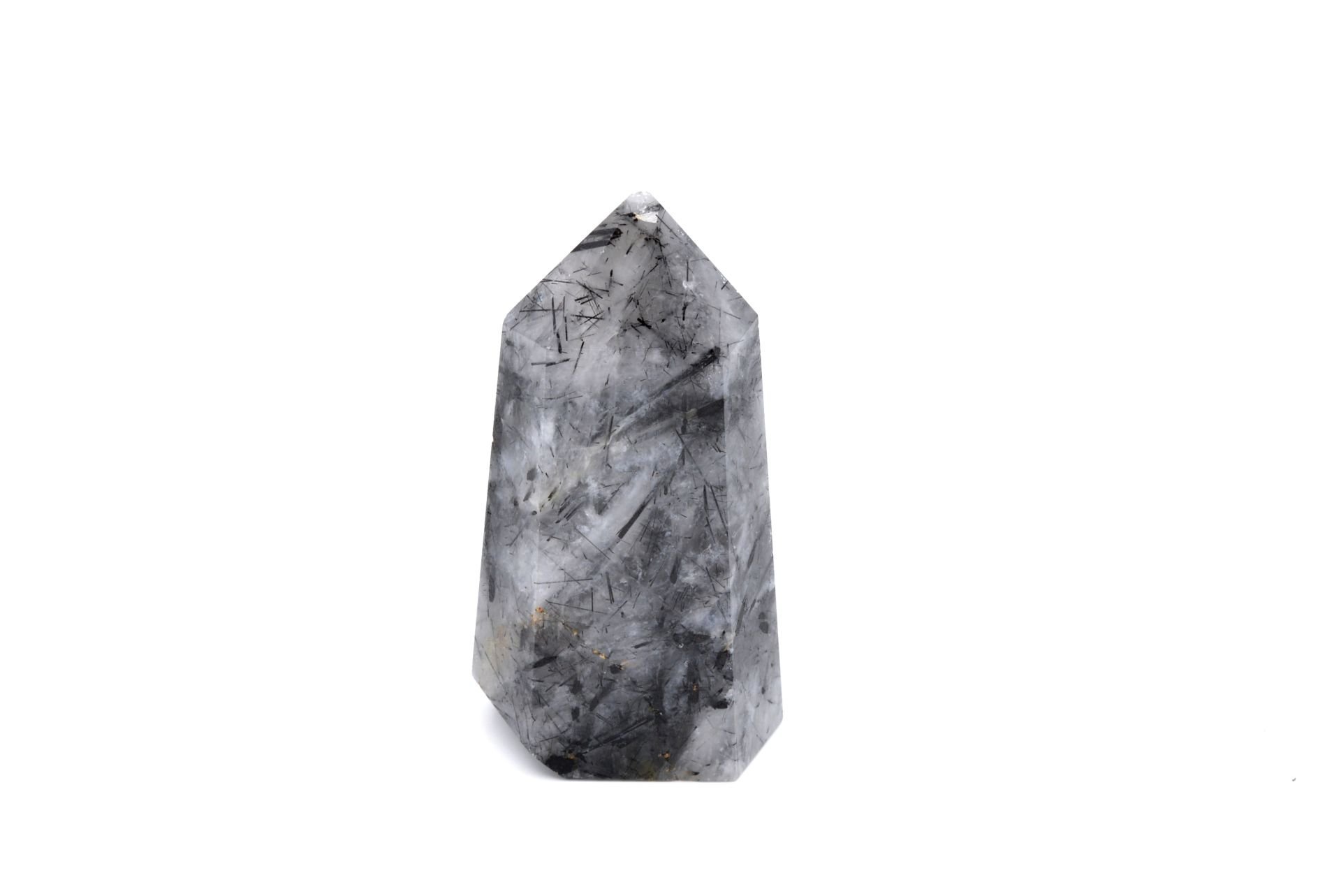 Hakiki Doğal Rutil Kuvars Obelisk Doğal Taş 152 Gram