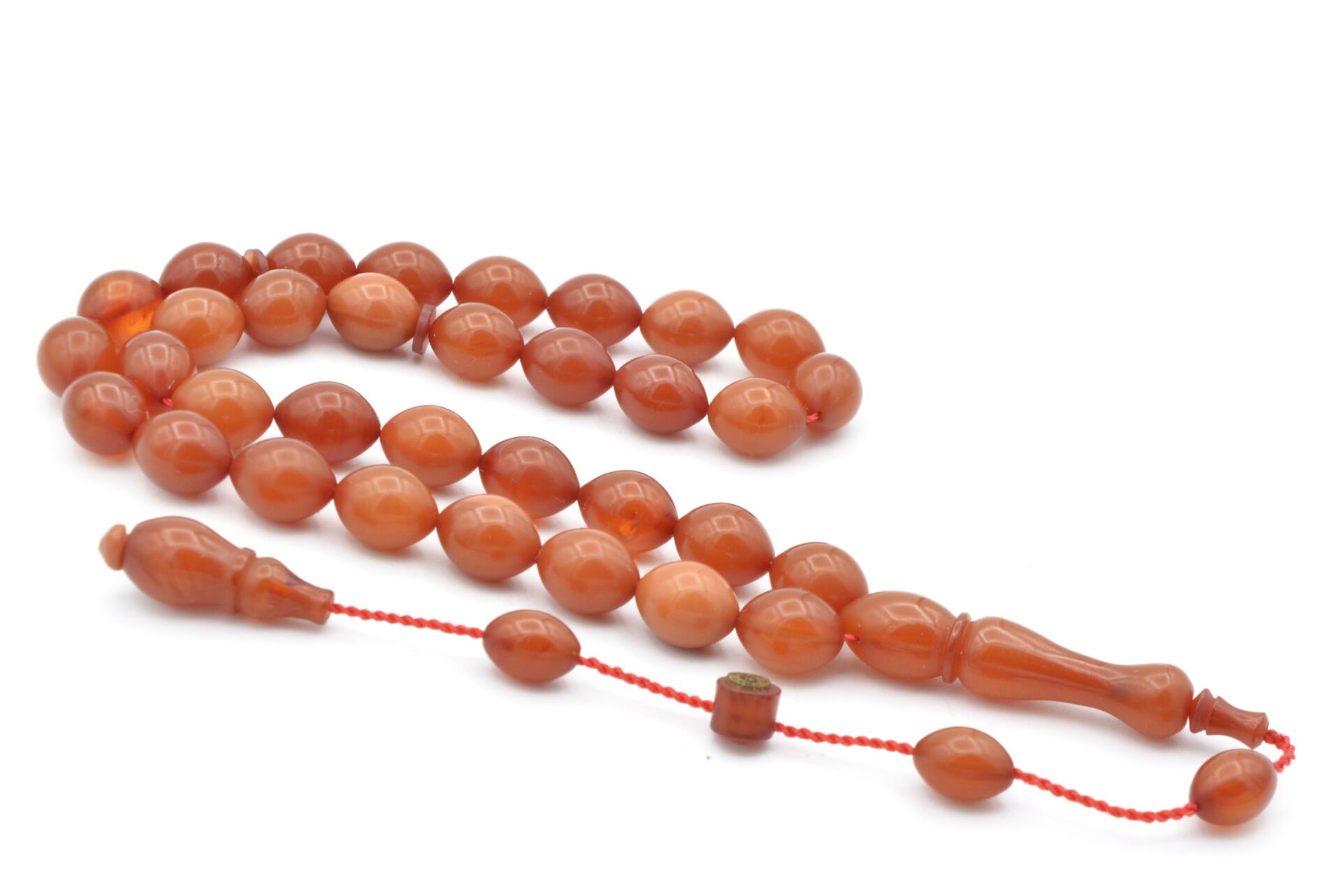 Hikmet Al Said İmzalı Miskevi Sarı Katalin Tesbih