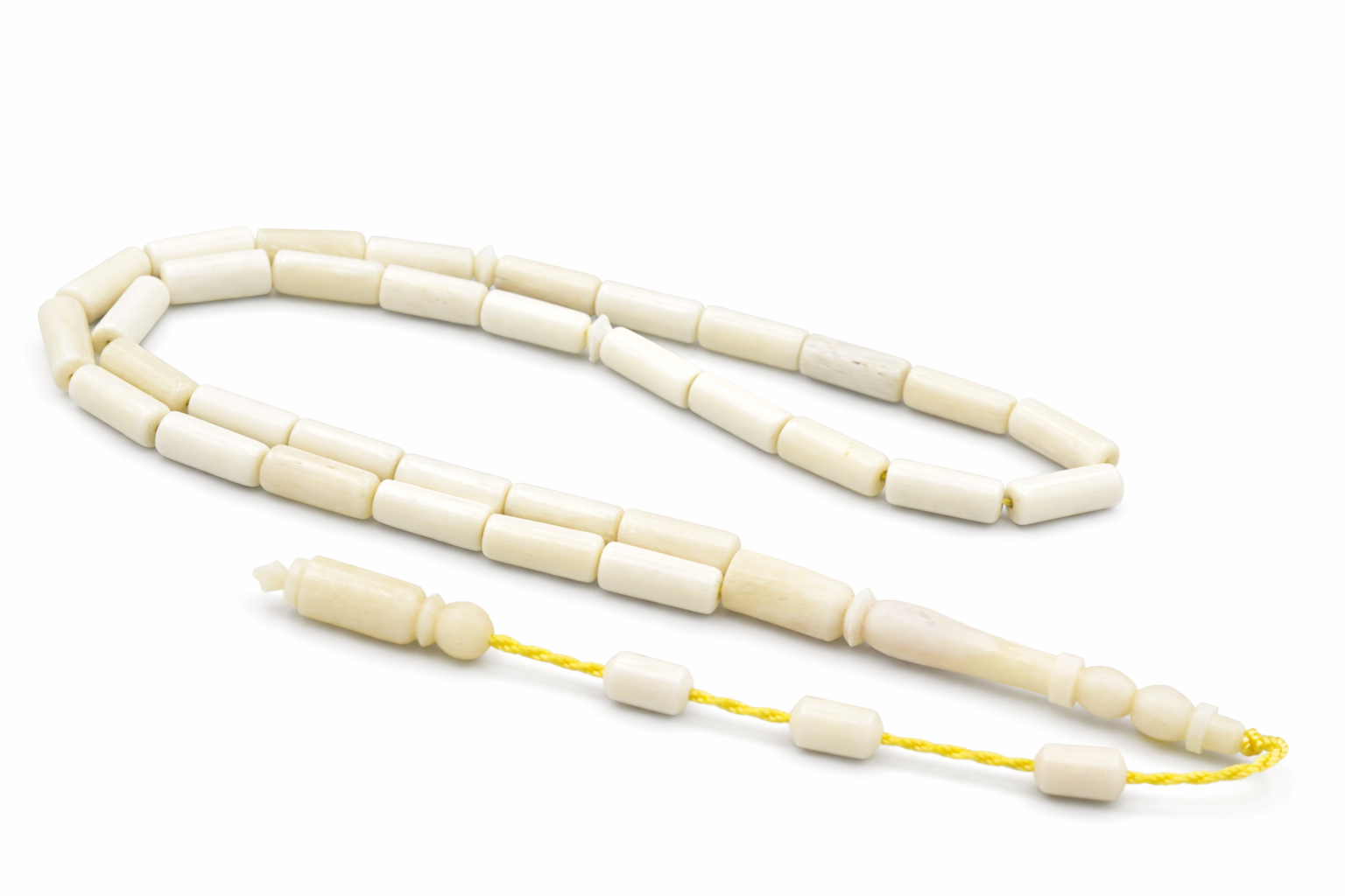 Sistemli Günlük Boy İnce Kesme Model Balina Kemiği Tesbih