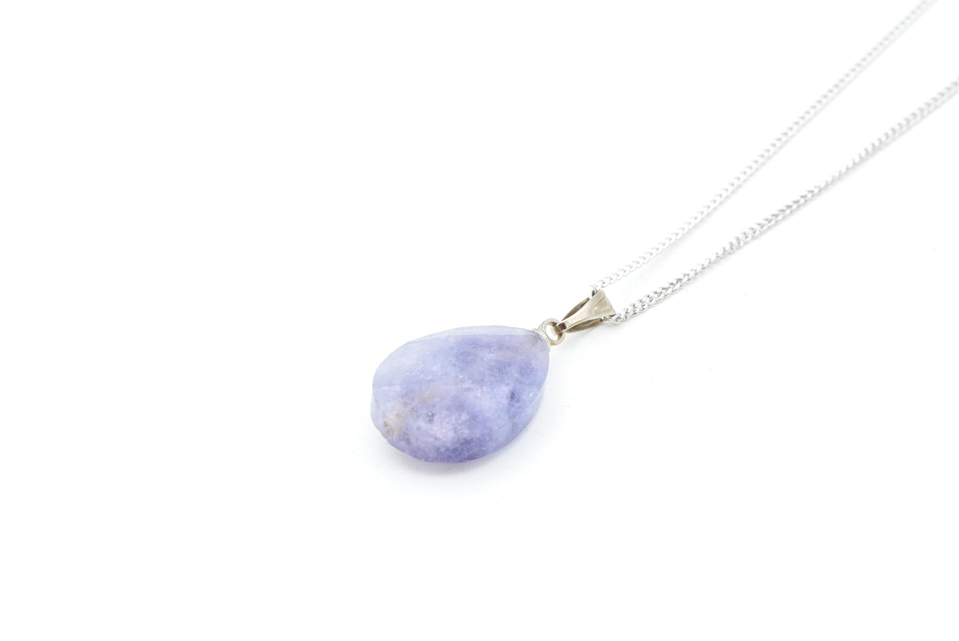 Hakiki Doğal Tanzanit Taşı Kolye Ucu