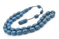 Usta İşi Sistemli Kapsül Kesim Mavi Katalin Tesbih