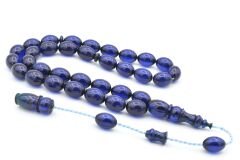 Usta İşi Sistemli Beyzi Kesim Lacivert Katalin Tesbih