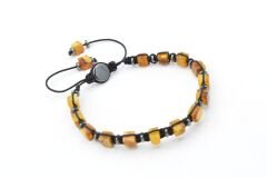 Hakiki Doğal Makrome Model Damla Kehribar Bileklik 004