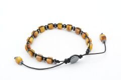 Hakiki Doğal Makrome Model Damla Kehribar Bileklik 004