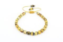 Hakiki Doğal Makrome Model Damla Kehribar Bileklik 003