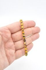 Hakiki Doğal Makrome Model Damla Kehribar Bileklik 003