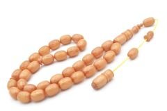 Usta İşi Sistemli Kapsül Kesim Hareli Bej Katalin Tesbih