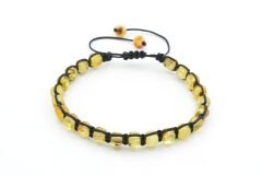 Hakiki Doğal Makrome Model Damla Kehribar Bileklik 002