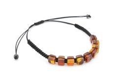 Hakiki Doğal Makrome Model Damla Kehribar Bileklik 001