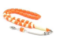 Fıçı Kesim İri Boy Turuncu Bilardo Topu Tesbih