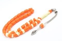 Fıçı Kesim İri Boy Turuncu Bilardo Topu Tesbih