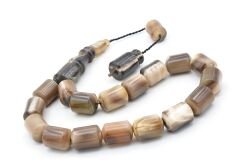 Sistemli Fıçı Kesim Dev Boy Bufalo Boynuzu Efe Maskot Tesbih