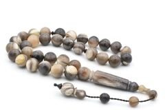 Sistemli Küre Kesim Dev Boy Bufalo Boynuzu Tesbih 12 Mm