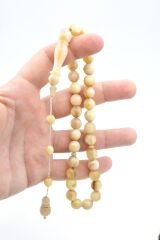 Sistemli Küre Kesim İri Boy Koç Boynuzu Tesbih 10 Mm