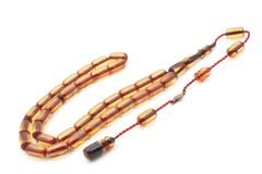 Ahmet Emin Usta İmzalı Bej Ateş Kehribar Tesbih