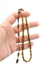 Ahmet Emin Usta İmzalı Yeşil Ateş Kehribar Tesbih