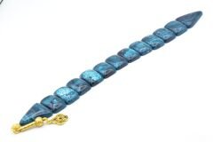 İri Taneli Hareli Lacivert Toz Kehribar Balık Tesbih 003