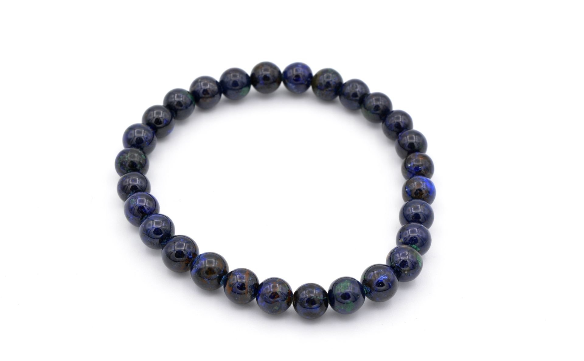 Hakiki Doğal Azurit Taşı Bileklik Doğal Taş