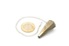 Hakiki Doğal Pirit Taşı Pandül Sarkaç 1.kalite 001