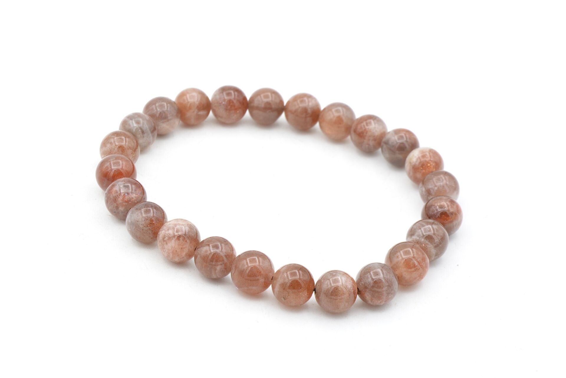 Hakiki Doğal A Kalite Güneş Taşı Bileklik 8 Mm