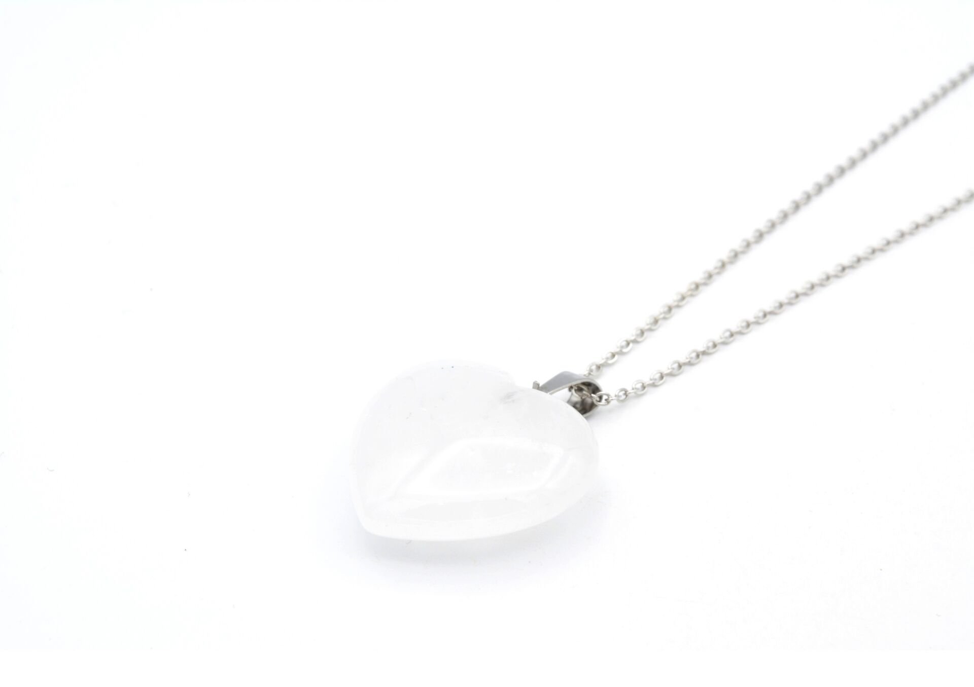 HAKİKİ DOĞAL KALP KRİSTAL KUVARS KOLYE UCU 1.KALİTE 004