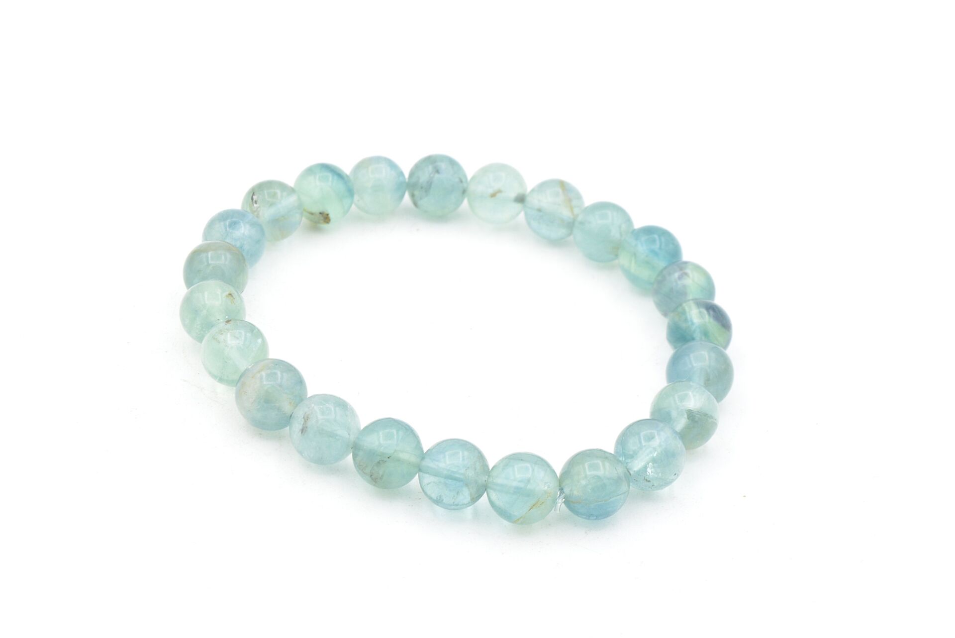 Hakiki Doğal A Kalite Florit Taşı Bileklik 8 Mm