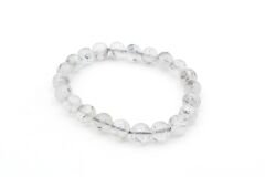 Hakiki Doğal Herkimer Kuvars Taşı Bileklik 8,5 Mm