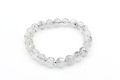 Hakiki Doğal Herkimer Kuvars Taşı Bileklik 8,5 Mm