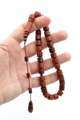 Usta İşi Sistemli Fıçı Kesim İri Boy Kan Ağacı Tesbih