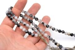 HAKİKİ DOĞAL 99 LUK RUTİL KUVARS TESBİH 1.KALİTE