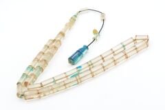 Hakan Turan İmzalı Kesme Model Şeffaf Sıkma Kehribar Tesbih