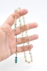 Hakan Turan İmzalı Kesme Model Şeffaf Sıkma Kehribar Tesbih