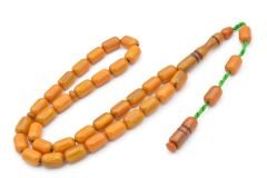 Sistemli Kapsül Kesim Çubuk Malzeme Sarı Sıkma Kehribar Tesbih