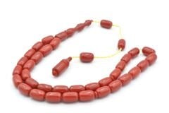 Usta İşi Sistemli Kapsül Kesim Turuncu Katalin Tesbih 181