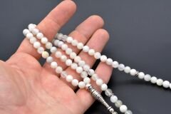 HAKİKİ DOĞAL 99 LUK AY TAŞI TESBİH 1.KALİTE DOĞAL TAŞ 002