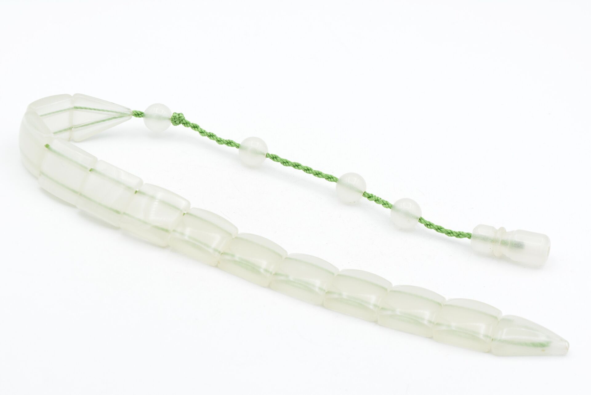 Sistemli Fosforlu Toz Kehribar Balık Tesbih