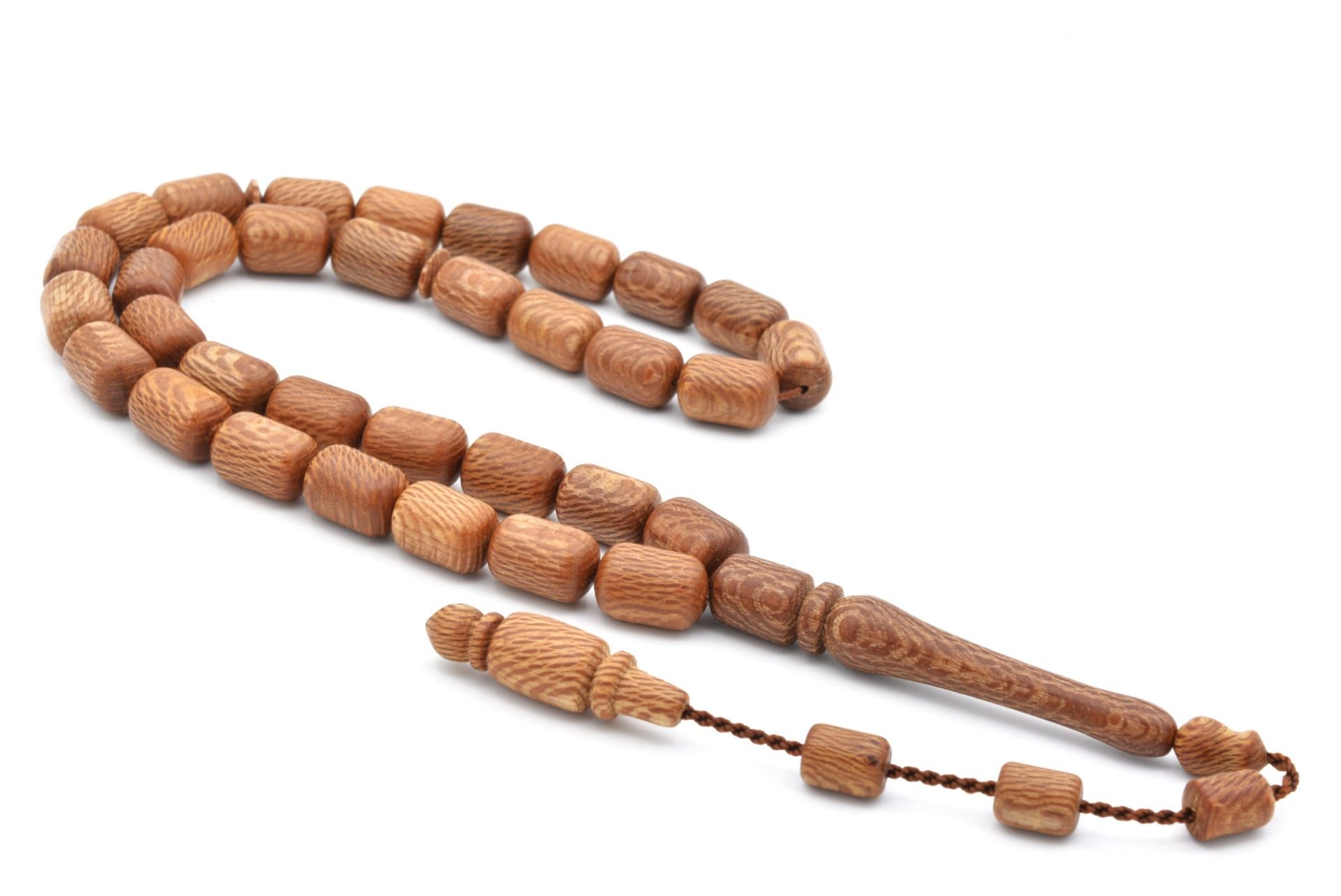 Usta İşi Sistemli Kapsül Kesim Çınar Ağacı Tesbih