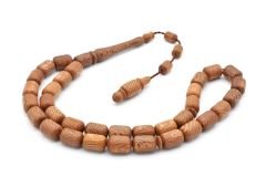 Usta İşi Sistemli Kapsül Kesim Çınar Ağacı Tesbih