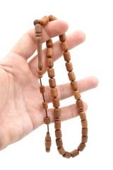 Usta İşi Sistemli Kapsül Kesim Çınar Ağacı Tesbih