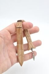 Usta İşi İri Taneli Meşe Ağacı Balık Tesbih