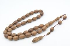 Usta İşi İmzalı Tombul Beyzi Kesim Kokulu Sandal Ağacı Tesbih