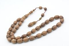 Usta İşi İmzalı Tombul Beyzi Kesim Kokulu Sandal Ağacı Tesbih