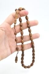 Usta İşi İmzalı Tombul Beyzi Kesim Kokulu Sandal Ağacı Tesbih