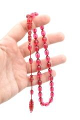 Ebu Zeyn Usta Yapımı Günlük Boy Arpa Kesim Pembe Katalin Tesbih