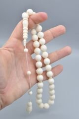 Sistemli Oyma İmameli Dev Boy Deve Kemiği Tesbih 12 Mm