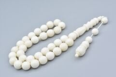 Sistemli Oyma İmameli İri Boy Deve Kemiği Tesbih 10 Mm