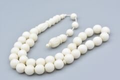 Sistemli Oyma İmameli İri Boy Deve Kemiği Tesbih 10 Mm