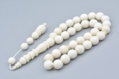 Sistemli Oyma İmameli İri Boy Deve Kemiği Tesbih 10 Mm